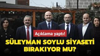 calan'n izni olmadan PKK'llar adm bile atamaz... Soylu'dan siyasete veda