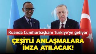 Ruanda Cumhurbakan Trkiye'ye geliyor... eitli anlamalara imza atlacak!