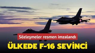 lkede F-16 sevinci: Szlemeler resmen imzaland