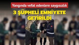 Yangnda vefat edenlere saygszlk... 3 pheli emniyete getirildi