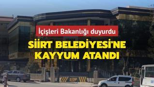 Siirt Belediyesi'ne kayyum atand