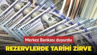 Merkez Bankas rezervleri rekor krd