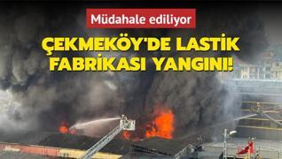 ekmeky'de lastik fabrikas yangn! Mdahale ediliyor