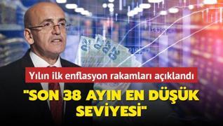 Yln ilk enflasyon rakamlar akland... Bakan imek: Son 38 ayn en dk seviyesi