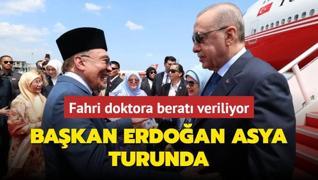 Bakan Erdoan Asya turunda... Fahri doktora berat veriliyor