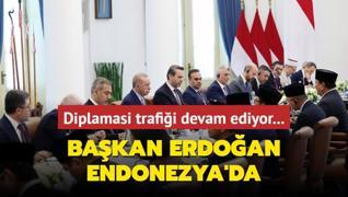 Bakan Erdoan Endonezya'da... Diplomasi trafii devam ediyor