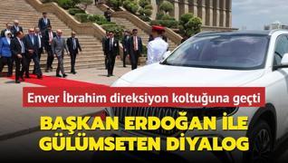 Enver brahim direksiyon koltuuna geti... Bakan Erdoan ile glmseten diyalog