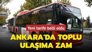 Ankara'da toplu ulama zam... Tam bilet 26 TL, renci bileti 13 TL oldu