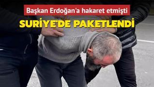 Erdoan'a hakarete Suriye'de kelepe