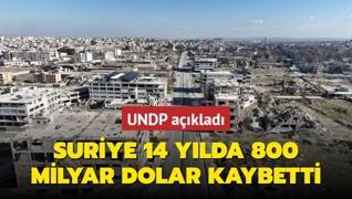 UNDP: Suriye 14 Ylda 800 milyar dolar kaybetti