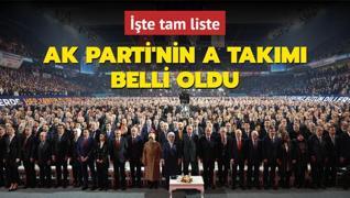 AK Parti'nin A Takm belli oldu... te tam liste