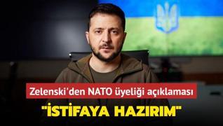 Zelenski'den NATO yelii aklamas... stifaya hazrm