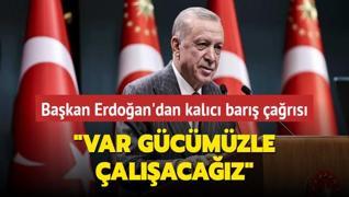 Bakan Erdoan'dan kalc bar ars... Trkiye olarak var gcmzle almaya devam edeceiz