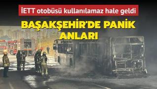 Baakehir'de panik anlar... ETT otobs kullanlamaz hale geldi