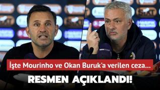 Resmen akland! te Jose Mourinho ve Okan Buruk'a verilen ceza...