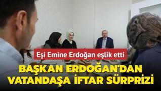 Bakan Erdoan bir vatandan evinde iftar yapt