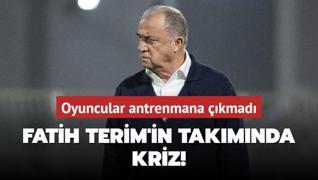 Fatih Terim'in takmnda kriz! Oyuncular antrenmana kmad