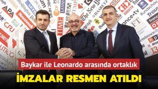 Baykar ile Leonardo arasnda ortaklk anlamas... mzalar resmen atld