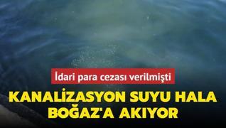 dari para cezas verilmiti... Kanalizasyon suyu hala Boaz'a akyor