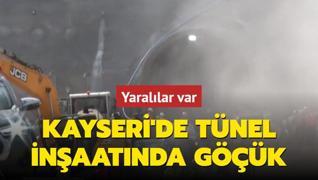 Kayseri'de tnel inaatnda gk