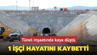 Kayseri'de tnel inaatnda kaya dt: 1 ii hayatn kaybetti