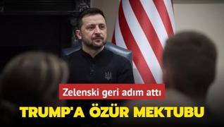 Zelenski geri adm att... Trump'a zr mektubu