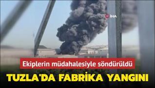 Tuzla'da fabrika yangn