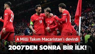 2007'den sonra bir ilk! A Milli Takm Macaristan' devirdi