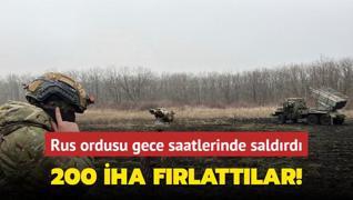 Rus ordusu gece saatlerinde saldrd... 200 HA frlattlar!