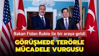 Bakan Fidan Rubio ile grt: Grmede terrle mcadele vurgusu