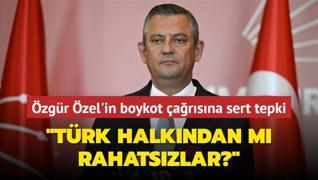 Bakan Tekin'den zel'e boykot tepkisi... Trk halkndan m rahatszlar?