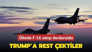 lkede F-16 sat durduruldu: Trump'a rest ektiler