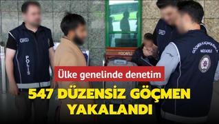 547 dzensiz gmen yakaland