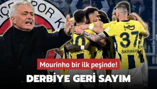Fenerbahe'de Beikta derbisine geri saym! Jose Mourinho bir ilk peinde