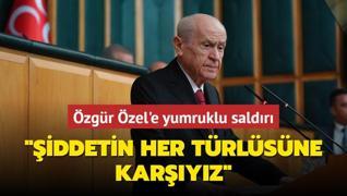MHP Genel Bakan Devlet Baheli'den zgr zel'e saldrya ilikin aklama: iddetin her trlsne karyz