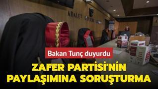 Zafer Partisi'nin paylamna soruturma