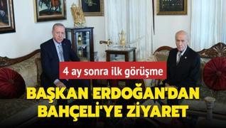 4 ay sonra ilk grme: Bakan Erdoan'dan Baheli'ye evinde ziyaret