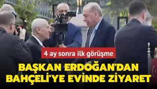 4 ay sonra ilk grme: Bakan Erdoan'dan Baheli'ye evinde ziyaret