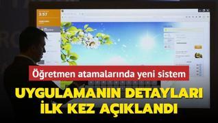 retmen atamalarnda yeni sistem! Uygulamann detaylar ilk kez akland