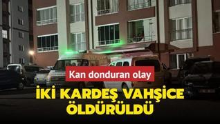 Sivas'ta kan donduran olay! ki karde evde boazlar kesilmi halde l bulundu