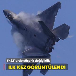 Hibir lkeye satlmayan F-22'lerde srpriz deiiklik! lk kez grntlendi