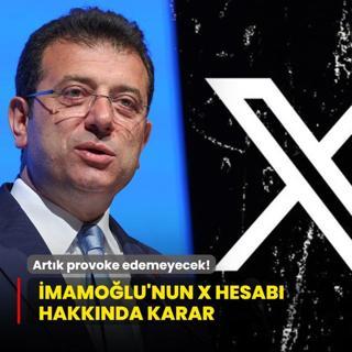 Artk provoke edemeyecek! mamolu'nun X hesab hakknda karar