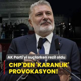 CHP'li vekilden 'karanlk' provokasyon! AK Partili belediyeyi sularken rezil oldu