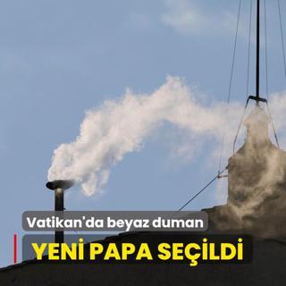 Vatikan'da beyaz duman ykseldi... Yeni papa seildi