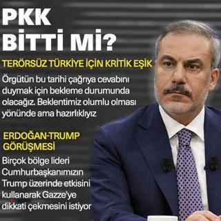 Bakan Fidan'dan terrsz Trkiye mesaj: PKK'nn silah brakmas yetmez