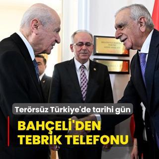 Terrsz Trkiye'de tarihi gn... Devlet Baheli'den tebrik telefonu