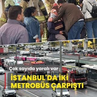 stanbul'da iki metrobs arpt! ok sayda yaral var