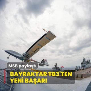 Milli Savunma Bakanlndan Bayraktar TB3 paylam