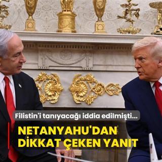 Netanyahu'dan 'Trump Filistin'i tanyacak' iddialarna yant: Bu sadece siyasi bir oyun