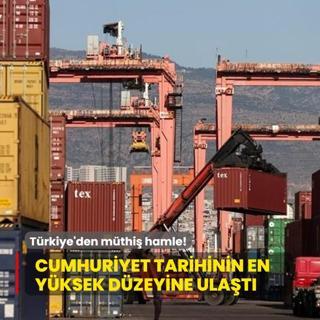 Trkiye'den mthi hamle: Cumhuriyet tarihimizin en yksek dzeyine ulat